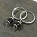 Reels - silver and turquoise earrings