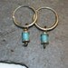 Reels - silver and turquoise earrings