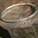 Silver bangle heavy forged
