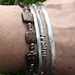 Silver bangle heavy forged