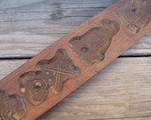 Vintage wood German springerle cookie butter mold