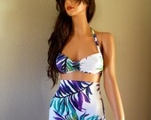 Summer high waisted 1950 pin up style bikini