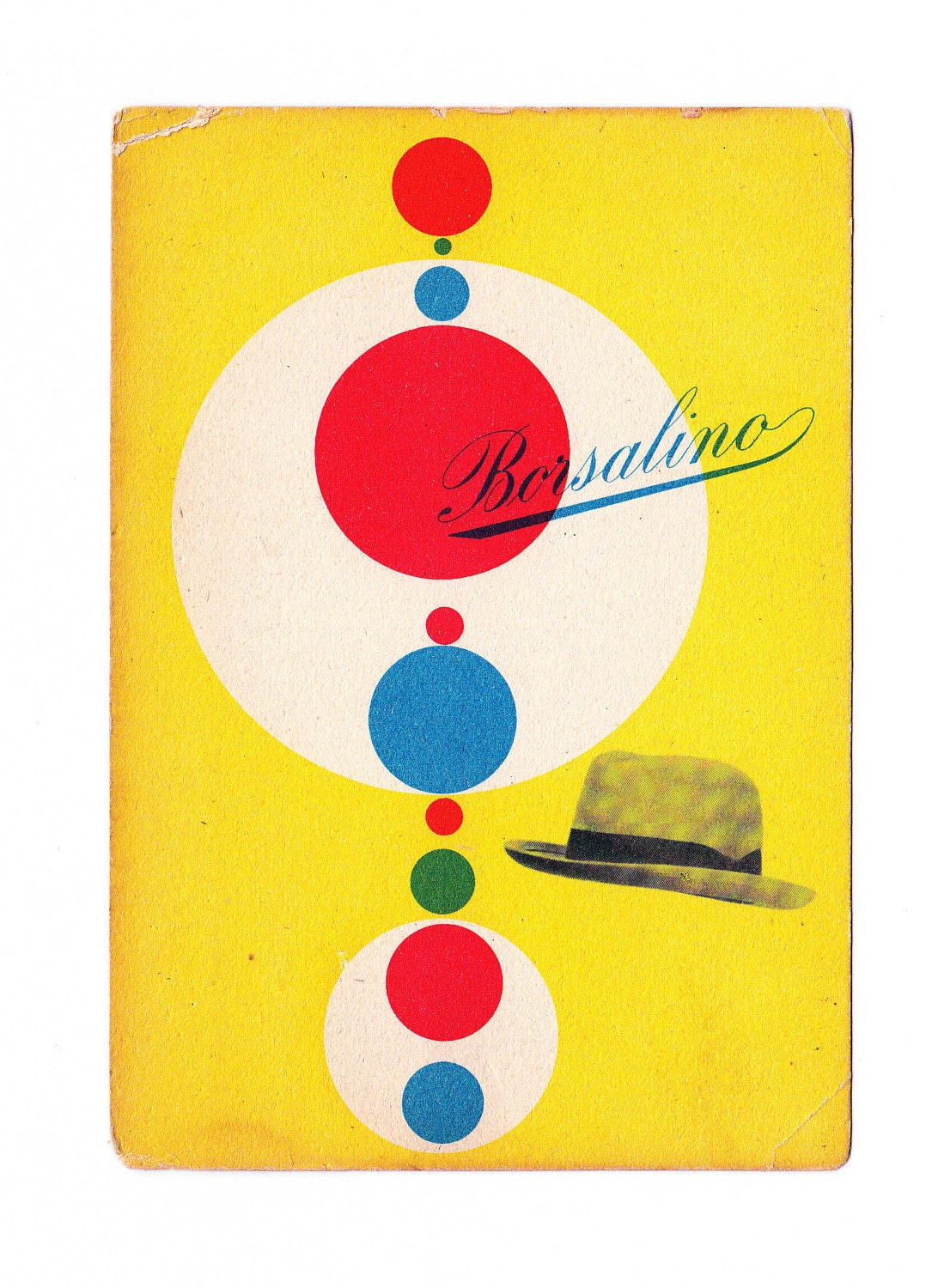 Max Huber - Borsalino Hats - 1949 Postcard
