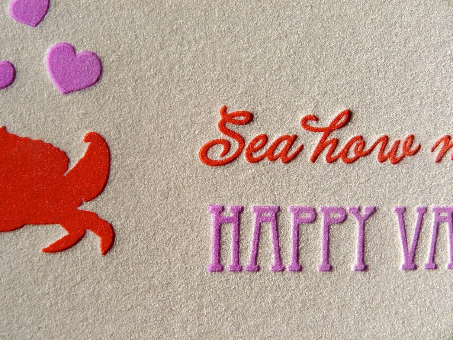 Sea How Much I Love You - Letterpress Valentine's Day Card