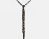 Sterling Silver Cast Human Hair Plait on Chain