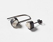 Human Tooth and Sterling Silver Stud Earrings