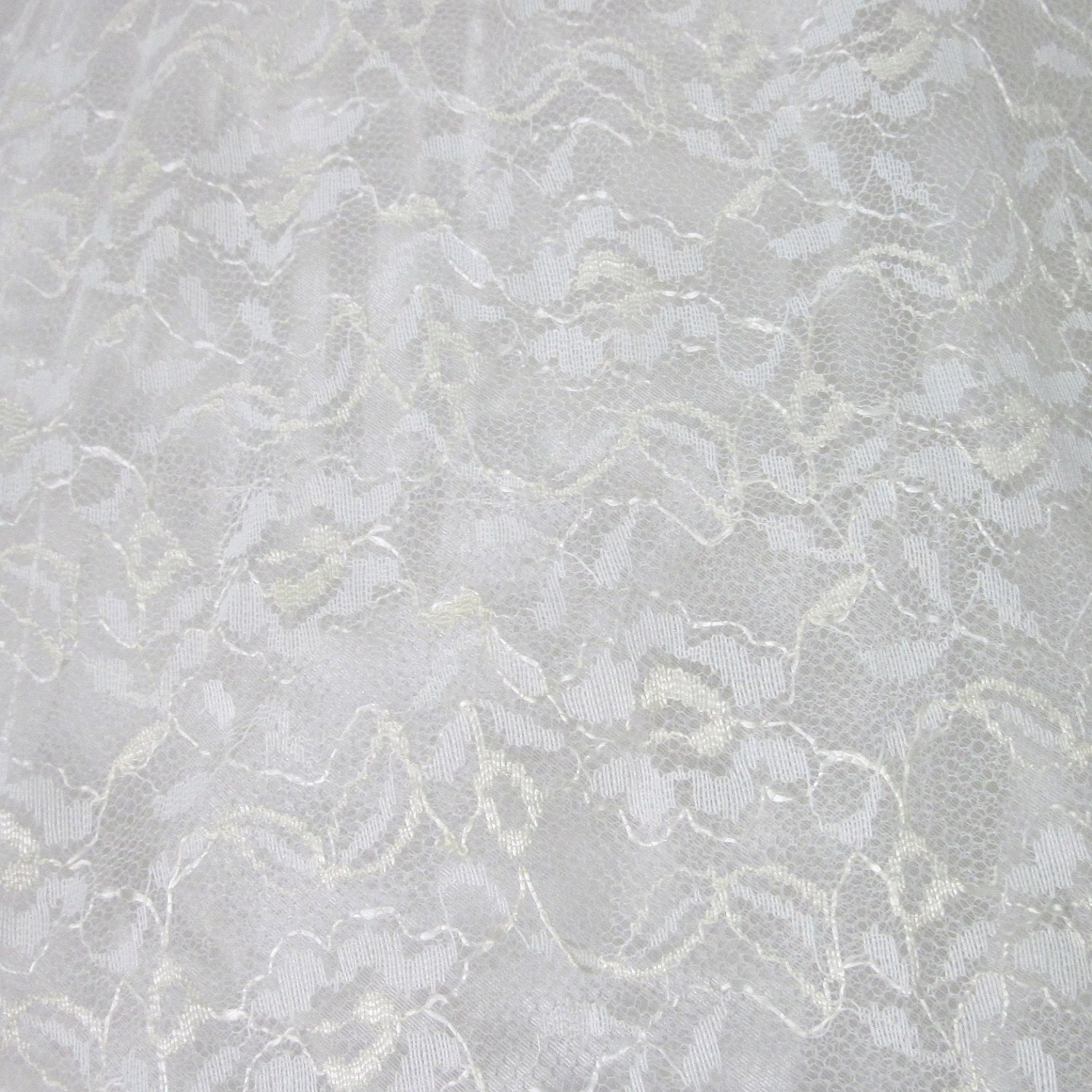 Vintage Tea Length Wedding Dress...Beautiful Creamy White 1950s Lace Tea Length Wedding Dress with Cropped Jacket XS