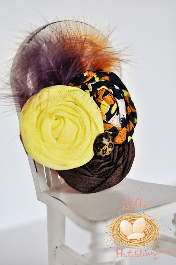brown, yellow, orange, cheetah, flower, headband, hair accessories for babies, toddlers, little girls, photo props, photography, wedding