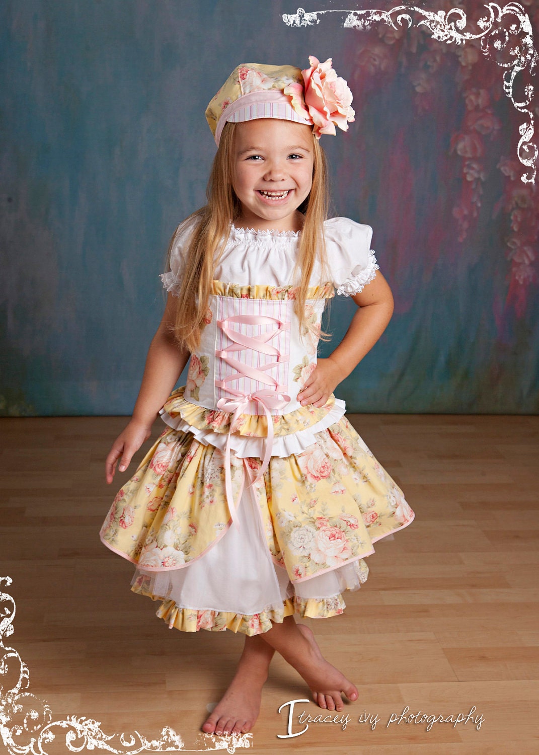 Custom Girls Peasant Dress YOU Choose Fabrics sizes 18mths, 2t, 3t