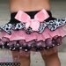 GIRLS Damask Light Pink Dot w/FLUFF option Ruffled Bottom Bloomer 2t, 3t, 4t