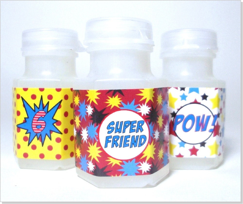 Superhero  Birthday Bubbles