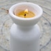 Pure Beeswax Farm Fresh Eggshell candles-half dozen