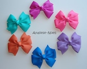 6 Medium Bows--You Pick the Colors--Over 100 Colors to Choose From