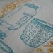 Block Printed Organic Cotton Mason Jar Towel