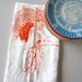 Screen Printed Organic Cotton Flour Sack Towel - Carrots Illustration- Eco Friendly Tea Towel for Every Day