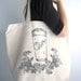 Screen Printed Recycled Cotton Canvas Tote Bag - Eco Friendly Grocery Bag Shopper Tote - Reusable and Washable - Craft Brew Illustration