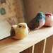 4Pcs Vintage Mushroom Birds In Different Colors