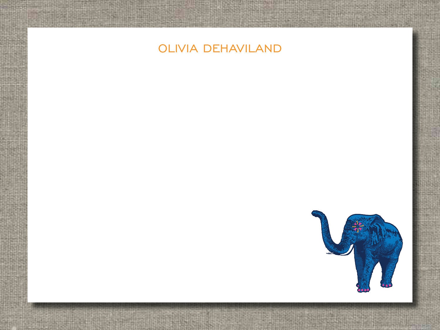 Elephant Deco - Stationery Set of 12 by Flair Designery Il_170x135