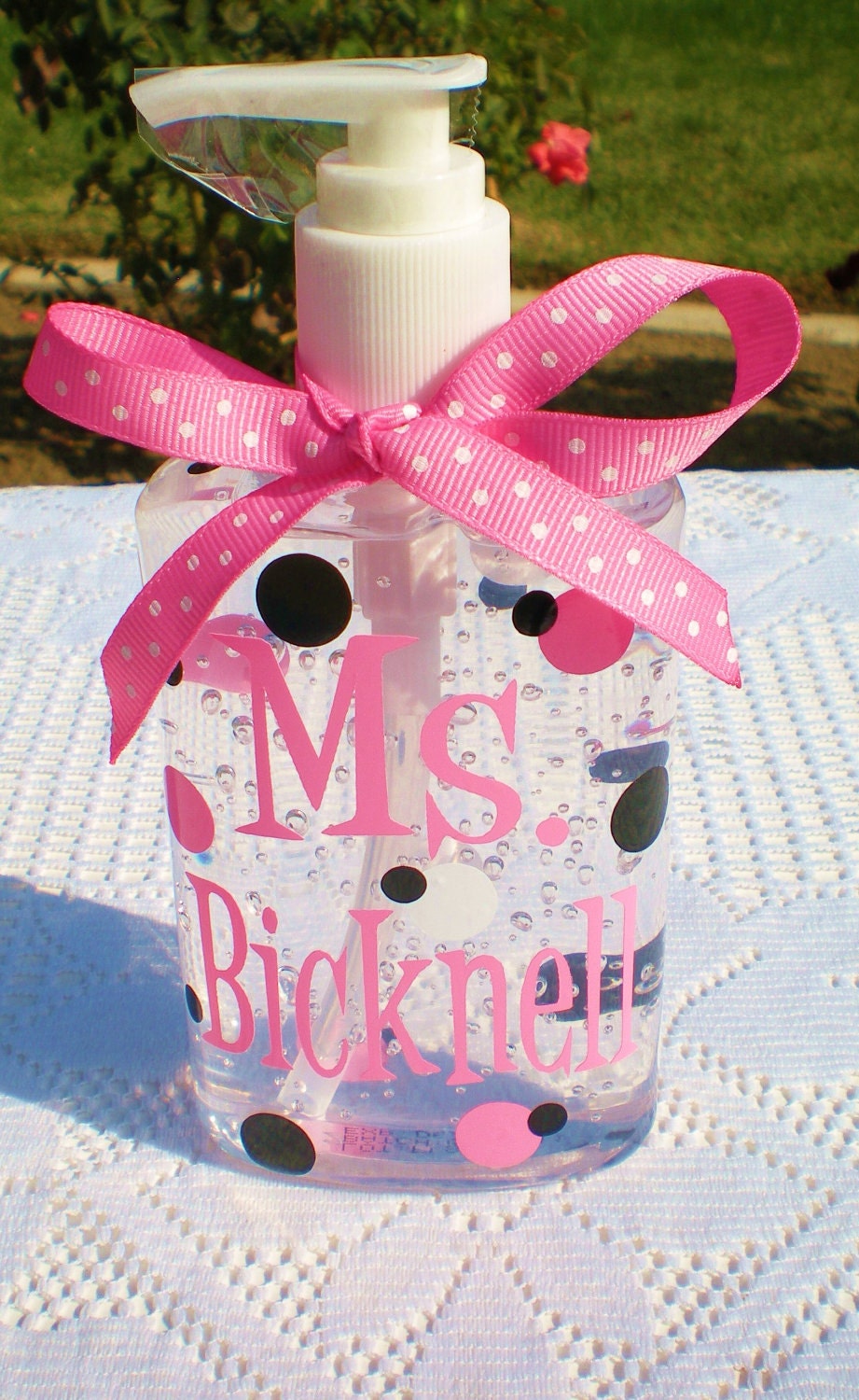 Personalized Hand Sanitizer - 8oz. - Valentine's Day - Teacher Gift - Birthday Gift - Adults - Teens - Gifts - Stocking Stuffer