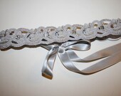 B A R O N E S S  Platnium Trim and Silk Garter