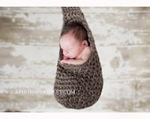 Hanging Infant Newborn Stork Sack Pod Swing Barley Brown