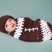 Baby NFL Football Cocoon Hat Set