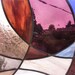 Stained Glass Panel Art - Purple Dust Storm - Suncatcher Window