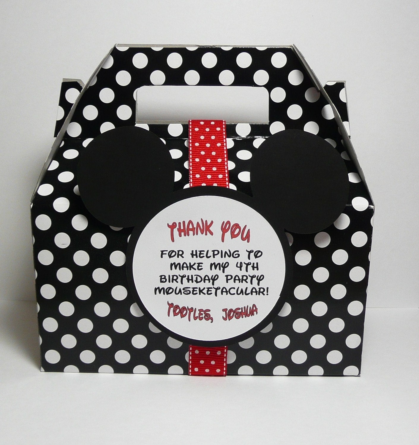 Mickey Mouse Party Favor Box - Set of 25