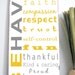Custom listing for ruby1508 -Family Rules Sign - Typography Word Art on wood  in Weather Worn White, and custom colors