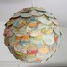 The Geographer's Choice hanging pendant  paper lampshade