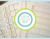 Cute Calendar Kit - 4 documents - INSTANT DOWNLOAD