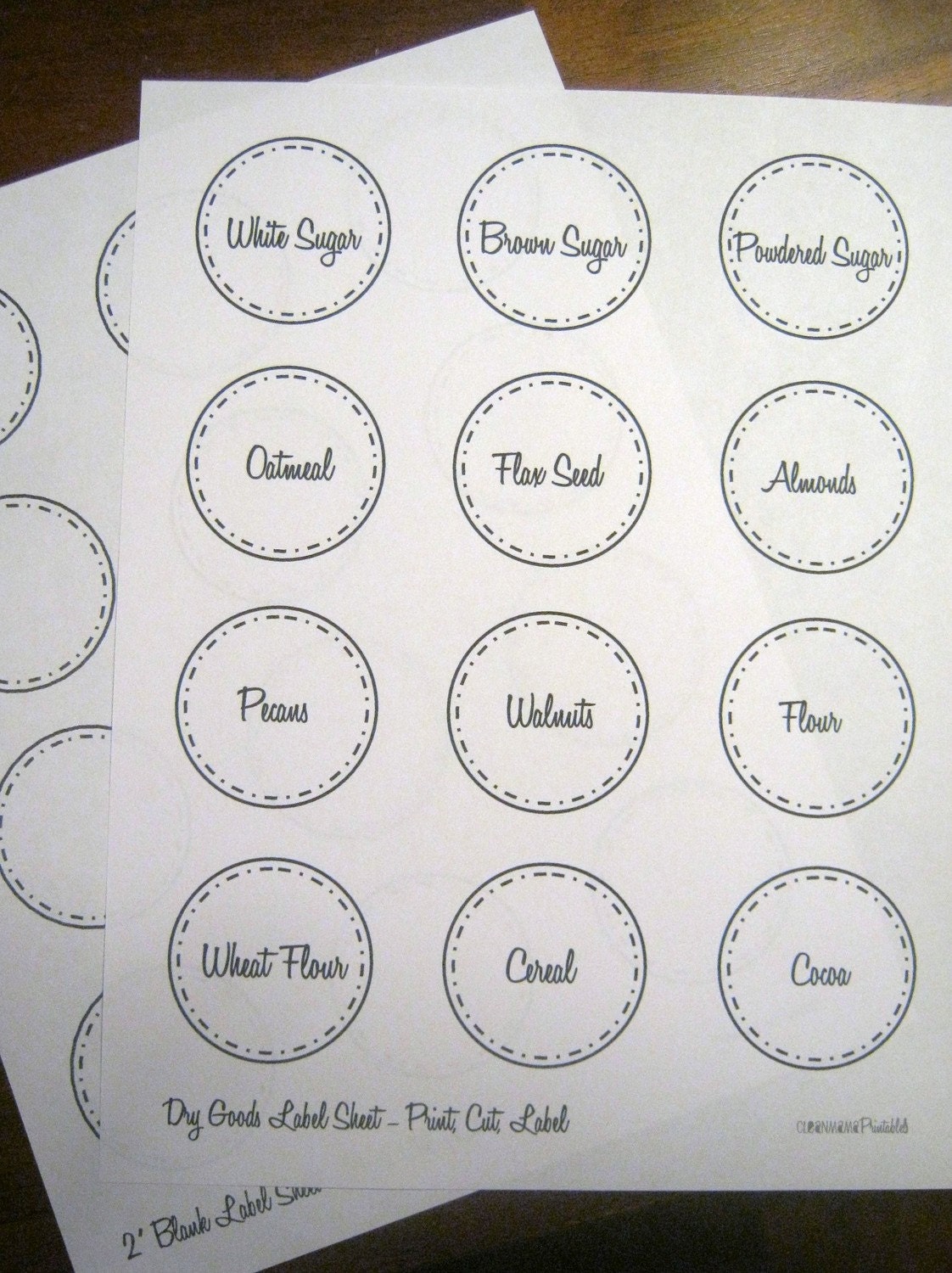 The Organized Kitchen Label Kit - 11 documents