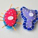 Amoeba and Paramecium Microbe Magnet Pair - Science Microbiology Biology Graduation - Funny Geeky Wool Felt Magnets