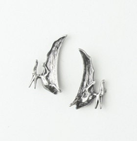 Pterodactyl Sterling Silver Post Earrings