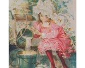 Book Illustration "The Old Oaken Bucket" from McLoughlin