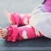 Ruffle Baby Legs for girls Hot Pink leg warMERS READY TO SHIP