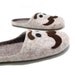 Felted slippers "Men with mustache"