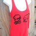 Red Pokemon Ash and PIKACHU 8-bit walking Racerback tank top