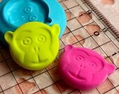 Monkey Face (18mm) Silicone Flexible Push Mold - Jewelry, Charms, Cupcake (Clay, Fimo, Casting Resins, Epoxy, Wax, Soap, Gum Paste, Fondant)