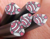 Polymer Clay Cane - Red Tropical Fish - for Miniature Food / Dessert / Cake / Ice Cream Sundae Decoration and Nail Art CAN005