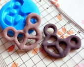 Pretzel Mold 27mm Flexible Mold Silicone Mold Miniature Sweets Mold Kawaii Cell Phone Deco Mold Fimo Polymer Clay Resin Mold