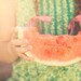summer, watermelon, green, red, 8 x 10 photograph, home decor, nursery wall art, childrens wall art