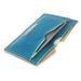 Womens Wallet Turquoise Leather Cash and Card Carrier