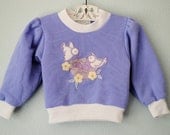 vintage toddler girl bird sweatshirt