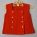 vintage baby girl red sleeveless sweater