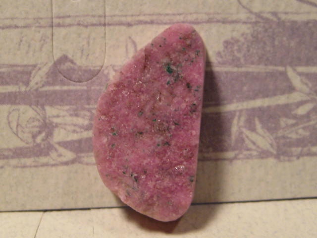 Cabalto Calcite Druzy slice ........    26 x 14 x  7 mm ........     3772