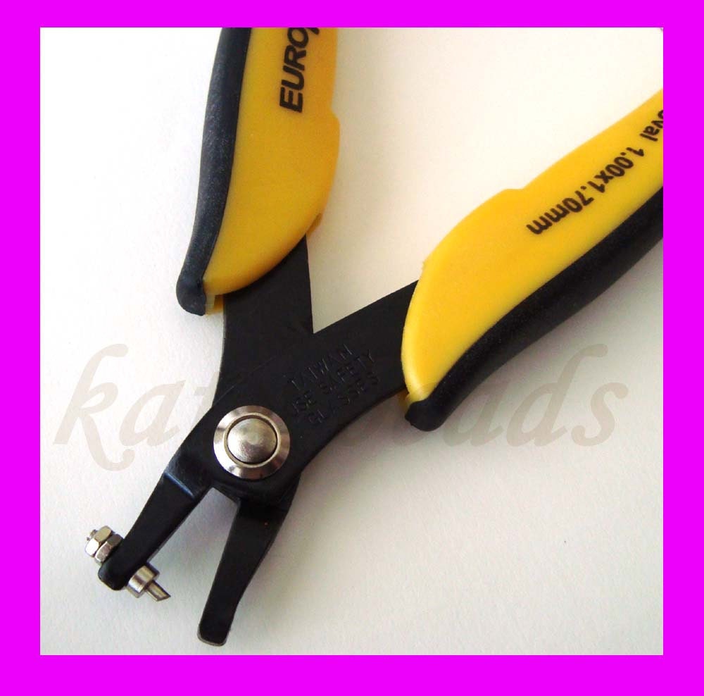 1.7mm Oval metal silver copper hole puncher EuroTool EuroPunch Jewelry hobby tool pliers