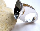 silver 'six memos' concept ring by hybrid handmade Cari-Jane Hakes 'lightness'