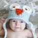 Little Knit Owl Hat for Baby, Many Color Choices Available