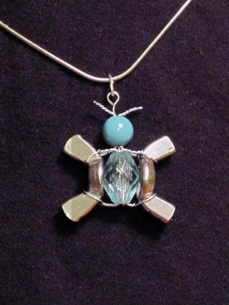 Hardware Butterfly Necklace Handmade By HardwareHoney Jewelry